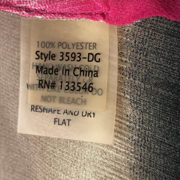 Watercolor Stripe Semi-Sheer Top Ecru Brand Multicolor M - Picture 11 of 11